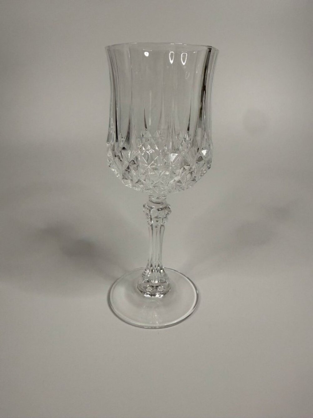 Cristal d'Arques Durand Longchamp Crystal Wine Glass, 6.5" tall